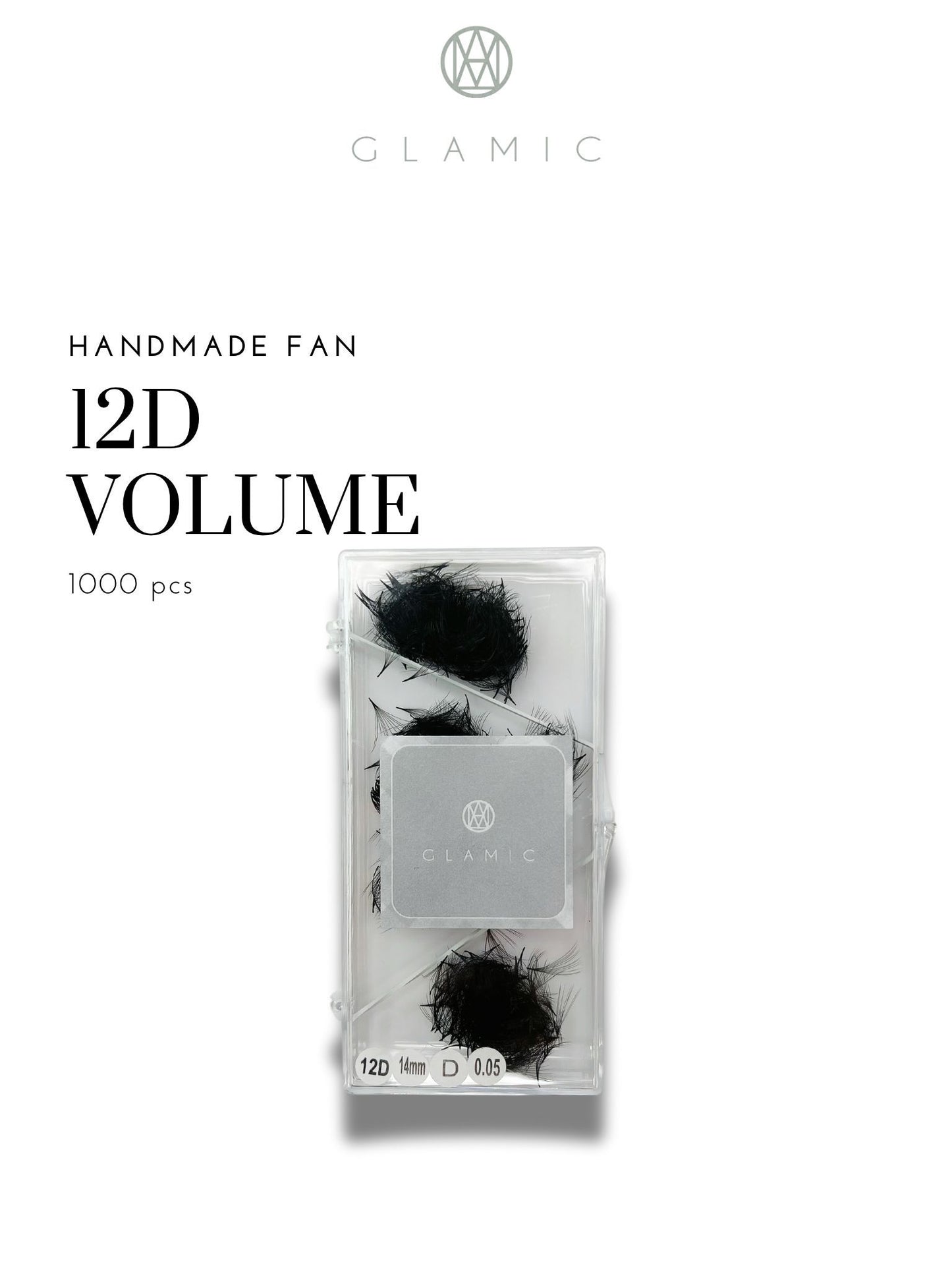 Premades wimpers 12D volume 0.05 - 1000 stuks